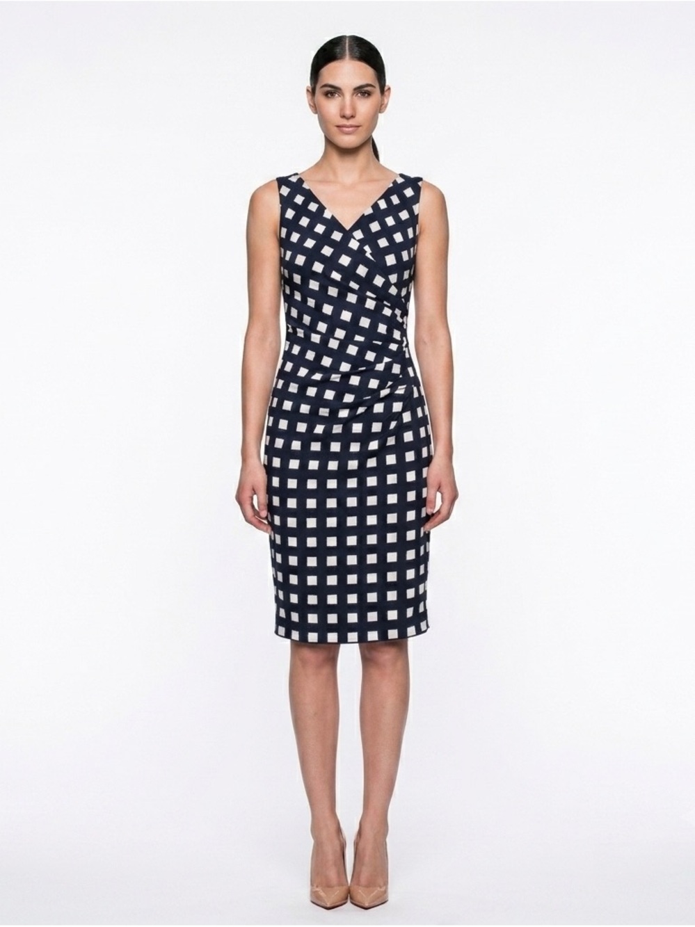 MaxMara Faux Wrap Sheath Dress US 12